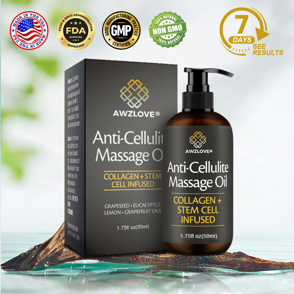 Awzlove® Luxurious Collagen & Stem Cell Anti-Cellulite Massage Oil🎉 (🔥80% Off for a Limited Time!) 💜