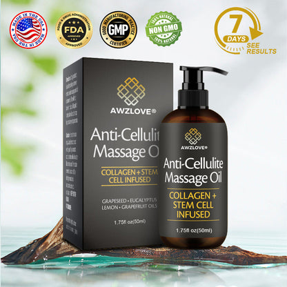 Awzlove® Luxurious Collagen & Stem Cell Anti-Cellulite Massage Oil🎉 (🔥80% Off for a Limited Time!) 💜