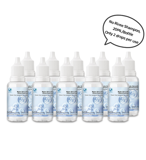 10 bottles No-Rinse shampoo