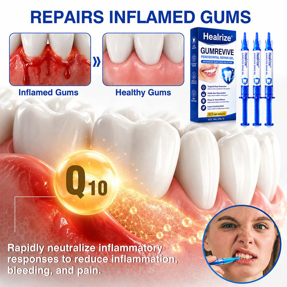 Healrize® GumRevive Periodontal Repair Gel (for bleeding gums, receding gums, and loose teeth) 🦷✨