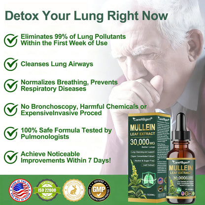 𝗢𝗳𝗳𝗶𝗰𝗶𝗮𝗹 𝗦𝘁𝗼𝗿𝗲:CareRegen®💙 𝗢𝗿𝗴𝗮𝗻𝗶𝗰 𝗟𝘂𝗻𝗴 𝗖𝗹𝗲𝗮𝗻𝘀𝗶𝗻𝗴 𝗠𝘂𝗹𝗹𝗲𝗶𝗻 𝗟𝗲𝗮𝗳 𝗘𝘅𝘁𝗿𝗮𝗰𝘁 𝗗𝗿𝗼𝗽𝘀  𝐂𝐥𝐢𝐧𝐢𝐜𝐚𝐥𝐥𝐲 𝐩𝐫𝐨𝐯𝐞𝐧, 𝐡𝐢𝐠𝐡𝐥𝐲 𝐜𝐨𝐧𝐜𝐞𝐧𝐭𝐫𝐚𝐭𝐞𝐝 𝐟𝐨𝐫𝐦𝐮𝐥𝐚 𝐭𝐡𝐚𝐭 𝐫𝐞𝐥𝐢𝐞𝐯𝐞𝐬 𝐜𝐨𝐮𝐠𝐡, 𝐩𝐡𝐥𝐞𝐠𝐦, 𝐚𝐬𝐭𝐡𝐦𝐚 & 𝐂𝐎𝐏𝐃 — 𝐛𝐫𝐞𝐚𝐭𝐡𝐞 𝐞𝐚𝐬𝐢𝐞𝐫, 𝐟𝐚𝐬𝐭𝐞𝐫 💙