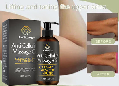 Awzlove® Luxurious Collagen & Stem Cell Anti-Cellulite Massage Oil🎉 (🔥80% Off for a Limited Time!) 💜