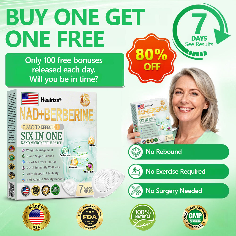 𝐎𝐟𝐟𝐢𝐜𝐢𝐚𝐥 𝐒𝐭𝐨𝐫𝐞|👑Healrize®𝟔-𝐢𝐧-𝟏𝐍𝐀𝐃+𝐁𝐞𝐫𝐛𝐞𝐫𝐢𝐧𝐞 𝐀𝐥𝐥-𝐢𝐧-𝐎𝐧𝐞 𝐁𝐨𝐝𝐲-𝐒𝐡𝐚𝐩𝐢𝐧𝐠 𝐍𝐚𝐧𝐨 𝐌𝐢𝐜𝐫𝐨𝐧𝐞𝐞𝐝𝐥𝐞 𝐏𝐚𝐭𝐜𝐡(𝐔𝐬𝐞 𝐨𝐧𝐜𝐞 𝐞𝐯𝐞𝐫𝐲 𝐭𝐰𝐨 𝐝𝐚𝐲𝐬, 𝐯𝐢𝐬𝐢𝐛𝐥𝐞 𝐜𝐡𝐚𝐧𝐠𝐞𝐬 𝐢𝐧 𝟕 𝐝𝐚𝐲𝐬)𝐒𝐮𝐢𝐭𝐚𝐛𝐥𝐞 𝐟𝐨𝐫:𝐎𝐛𝐞𝐬𝐢𝐭𝐲/𝐂𝐚𝐫𝐝𝐢𝐨𝐯𝐚𝐬𝐜𝐮𝐥𝐚𝐫 𝐡𝐞𝐚𝐥𝐭𝐡/𝐃𝐢𝐚𝐛𝐞𝐭𝐞𝐬/𝐒𝐥𝐞𝐞𝐩 𝐚𝐩𝐧𝐞𝐚/𝐆𝐮𝐭 𝐡𝐞𝐚𝐥𝐭𝐡/𝐉𝐨𝐢𝐧𝐭 𝐢𝐬𝐬𝐮𝐞𝐬/𝐀𝐧𝐝 𝐦𝐨𝐫𝐞 𝐡𝐞𝐚𝐥𝐭𝐡 𝐧𝐞𝐞𝐝𝐬 ❤️