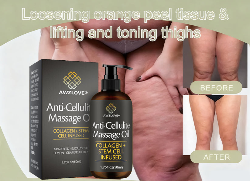 Awzlove® Luxurious Collagen & Stem Cell Anti-Cellulite Massage Oil🎉 (🔥80% Off for a Limited Time!) 💜