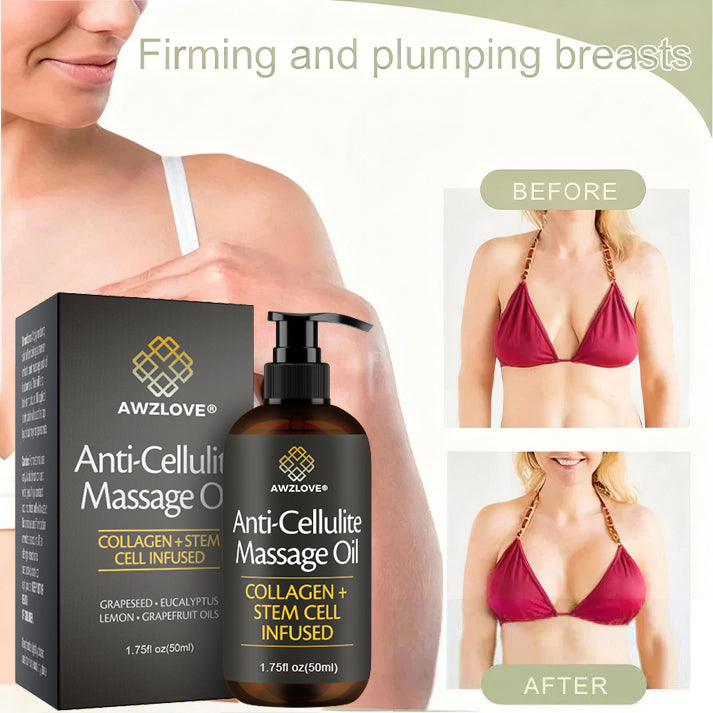 Awzlove® Luxurious Collagen & Stem Cell Anti-Cellulite Massage Oil🎉 (🔥80% Off for a Limited Time!) 💜
