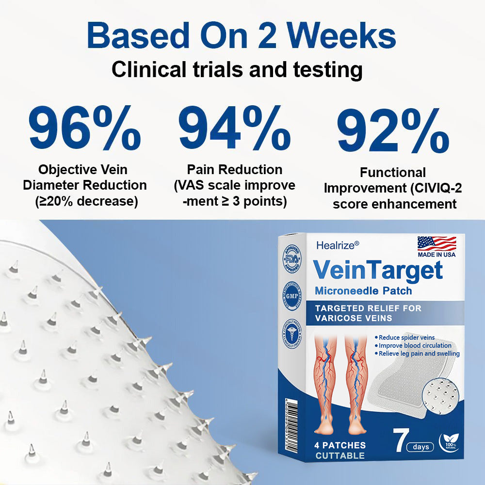 🇺🇸👨‍⚕️👍✅Healrize® VeinTarget Microneedle Patch⚡Instant Relief, Long-Term Results💜