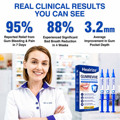 Healrize® GumRevive Periodontal Repair Gel (for bleeding gums, receding gums, and loose teeth) 🦷✨