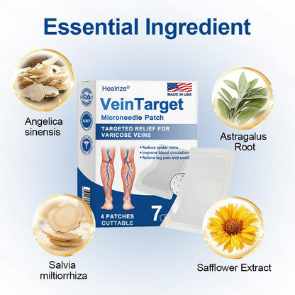 🇺🇸👨‍⚕️👍✅Healrize® VeinTarget Microneedle Patch⚡Instant Relief, Long-Term Results💜