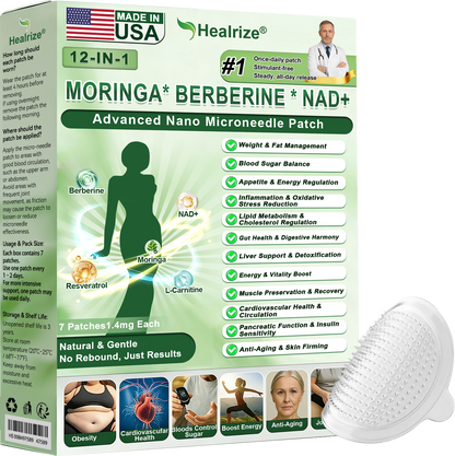 𝑶𝒇𝒇𝒊𝒄𝒊𝒂𝒍 𝑺𝒕𝒐𝒓𝒆  | 👩‍⚕️ H𝐞a𝐥r𝐢z𝐞® 1𝟐-𝐈N-1 M𝐨r𝐢n𝐠a * B𝐞r𝐛e𝐫i𝐧e * N𝐀D+ 𝐀d𝐯a𝐧c𝐞d N𝐚n𝐨 𝐌i𝐜r𝐨n𝐞e𝐝l𝐞 𝐏a𝐭c𝐡 (𝐎𝐧𝐜𝐞 𝐃𝐚𝐢𝐥𝐲, 𝐯𝐢𝐬𝐢𝐛𝐥𝐞 𝐜𝐡𝐚𝐧𝐠𝐞𝐬 𝐢𝐧 𝟕 𝐝𝐚𝐲𝐬） F𝐨r 𝐎𝐛𝐞𝐬𝐢𝐭𝐲, 𝐋o𝐨s𝐞 𝐒k𝐢n, 𝐃𝐢𝐚𝐛𝐞𝐭𝐞𝐬, 𝐒𝐥𝐞𝐞𝐩 𝐀𝐩𝐧𝐞𝐚, 𝐀𝐧𝐝 𝐉𝐨𝐢𝐧𝐭 𝐈𝐬𝐬𝐮𝐞𝐬🌵
