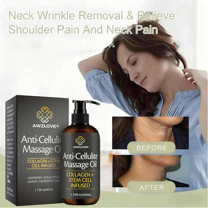 Awzlove® Luxurious Collagen & Stem Cell Anti-Cellulite Massage Oil🎉 (🔥80% Off for a Limited Time!) 💜