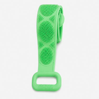 💦 Healrize®  27.6" Dual-Sided Silicone Back Scrubber — Extra-Long Flexible Bath Strap with Easy-Grip Handles🥕