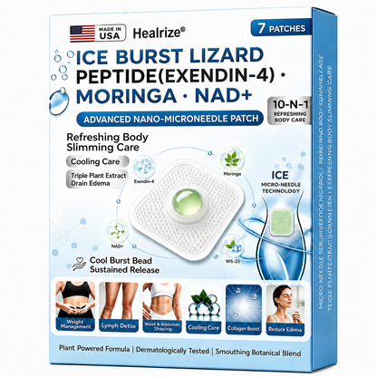 💫 Official U.S. Store | Healrize® ICE BURST LIZARD PEPTIDE (Exendin-4)・Moringa・NAD+ Advanced Nano-Microneedle Patch